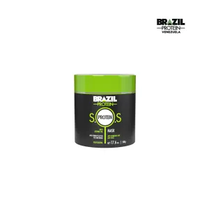 Mascarilla S.O.S Protein Brazil Protein - Reconstructor para cabello roto y elástico.