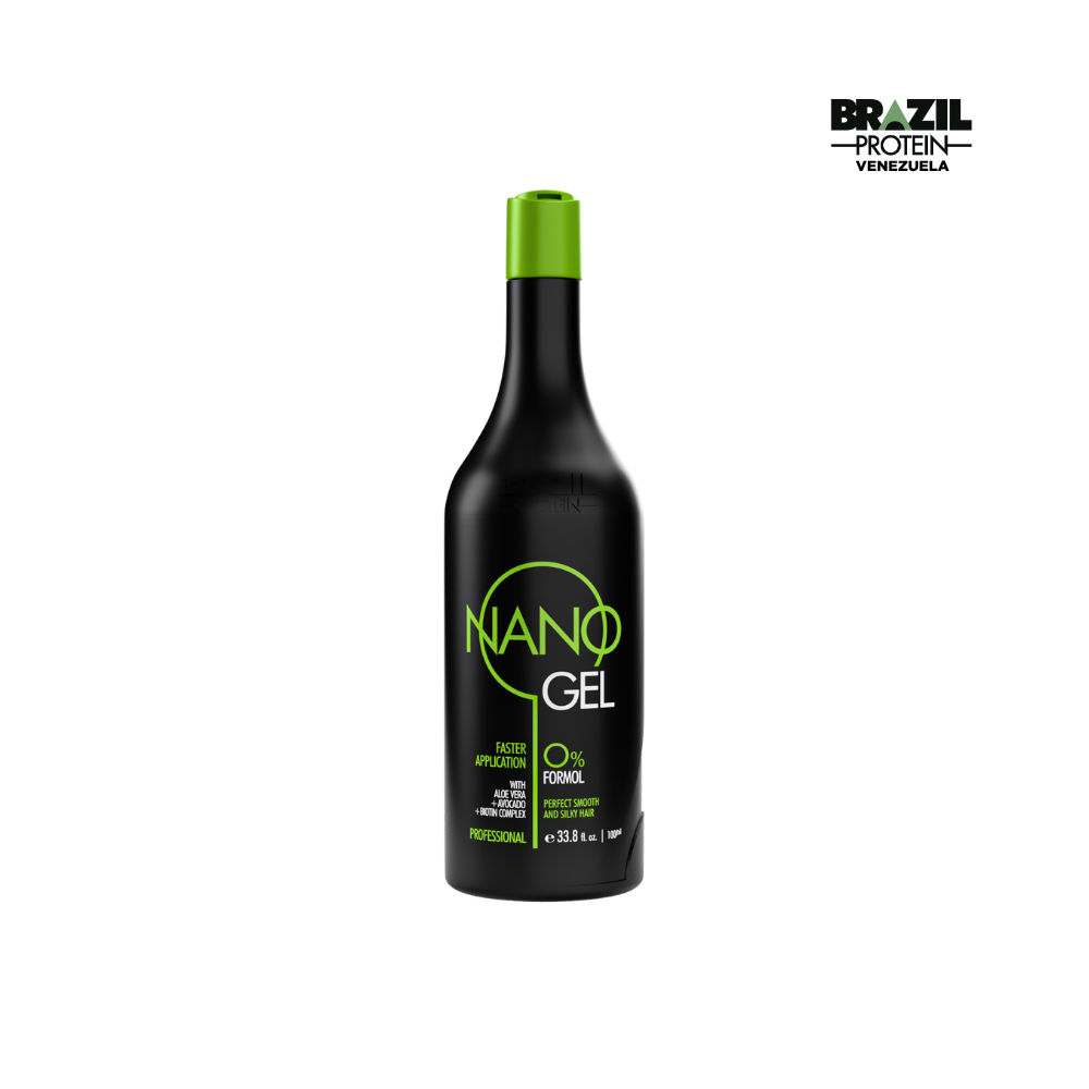 Alisado Nanogel Brazil Protein - Nanoplastia en gel profesional para cabellos resistentes y afros Venezuela